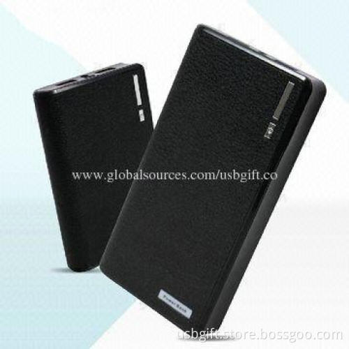Wallet Style LED Flashlight Power Bank 20,000mAh with 8 Adapters Connectors